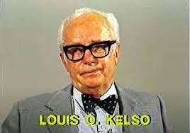 Louis Kelso, portrait, from a 1983 television interview