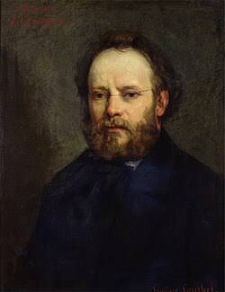 Pierre-Joseph Proudhon, painted portrait by Gustave Courbet, 1865