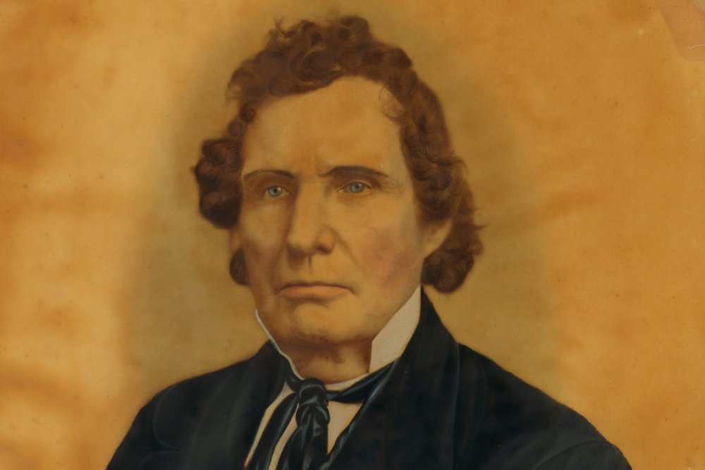 Thaddeus Stevens, hand-tinted portrait, mid-19th century